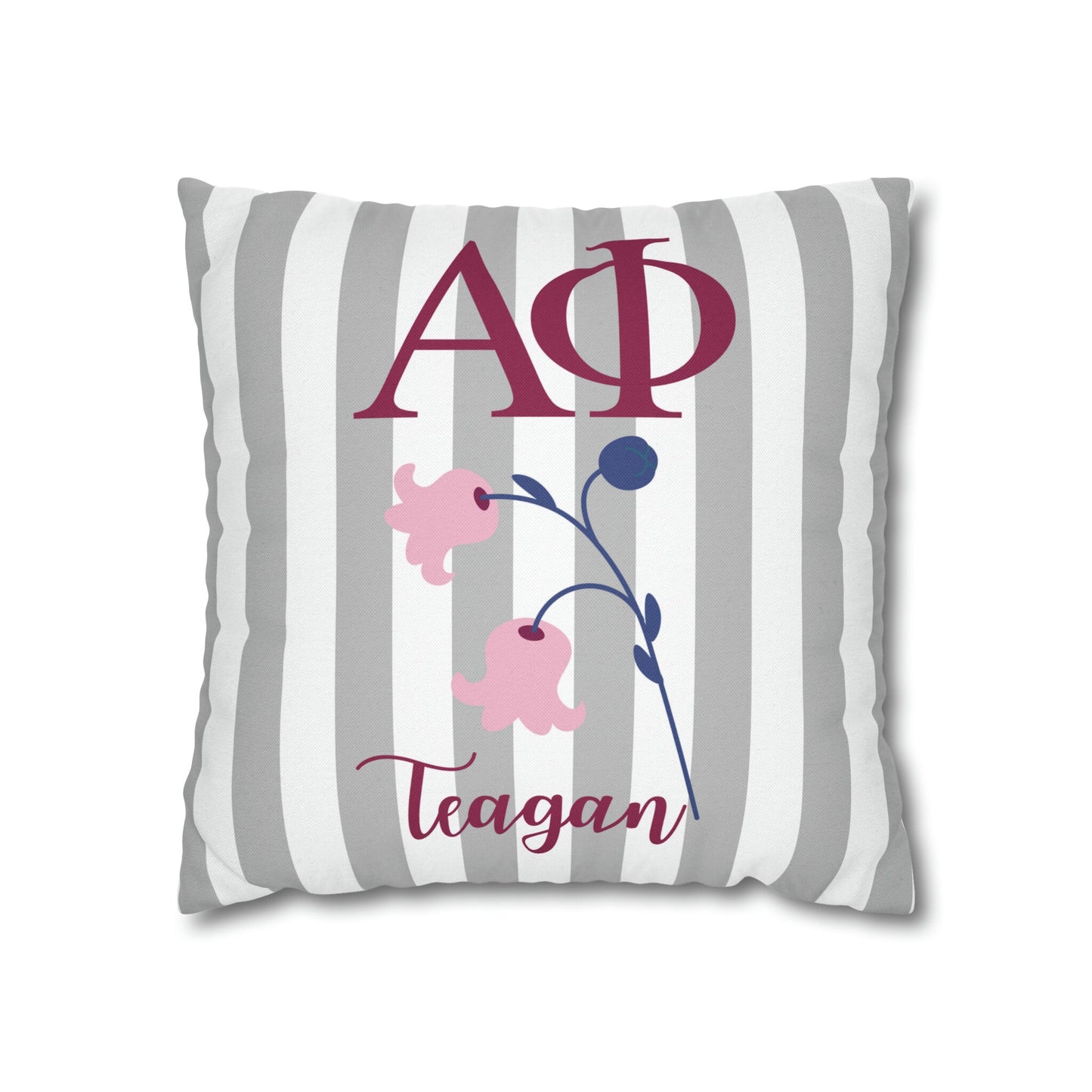 Personalized Alpha Phi Pillow Cover