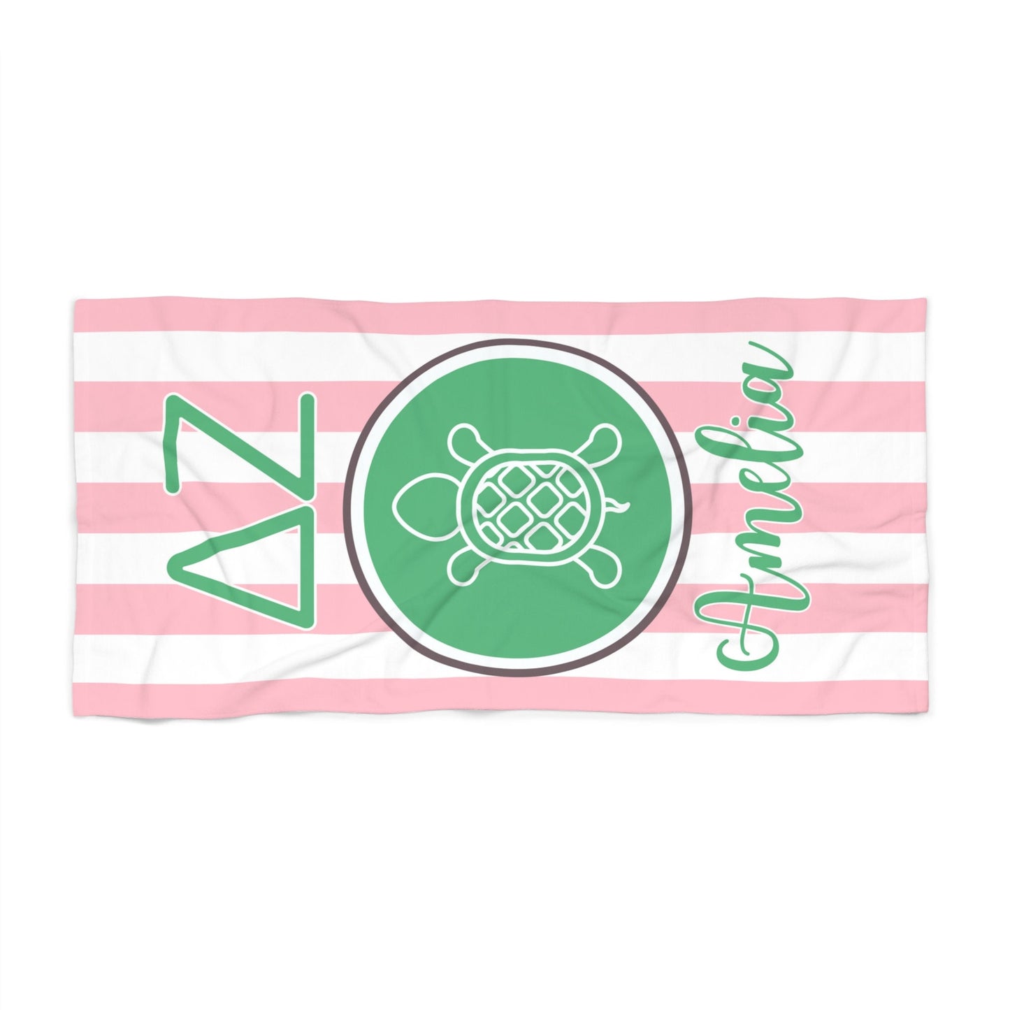 Personalized Delta Zeta Beach Towel