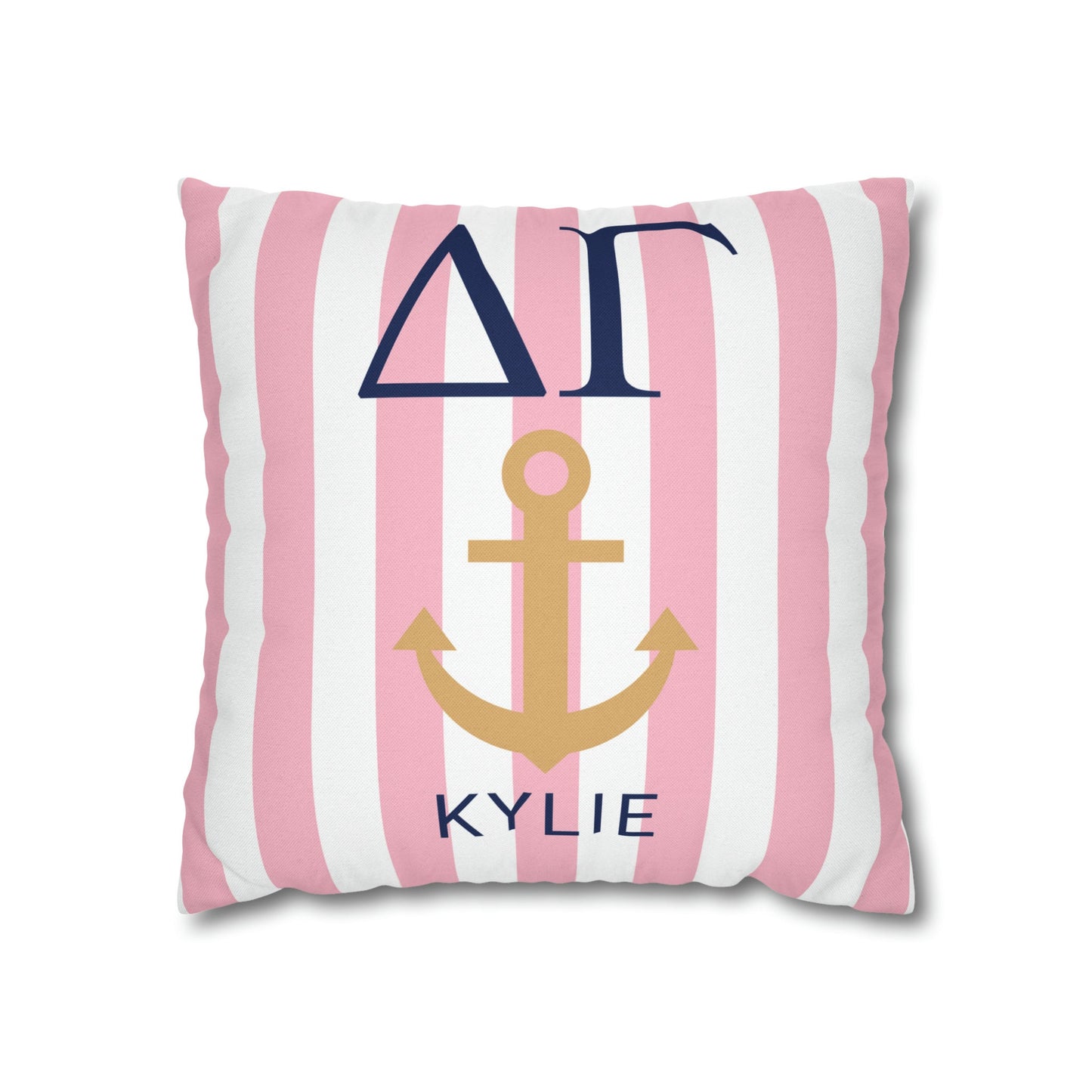 Personalized Delta Gamma Pillow Cover