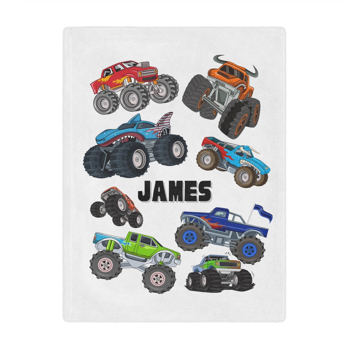 monster jam blanket customizable monster truck gift