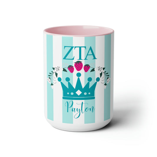 Personalized Zeta Tau Alpha Coffee Mug