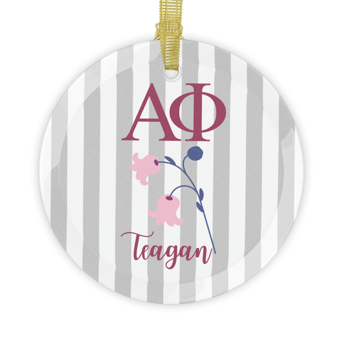 Personalized Alpha Phi Ornament