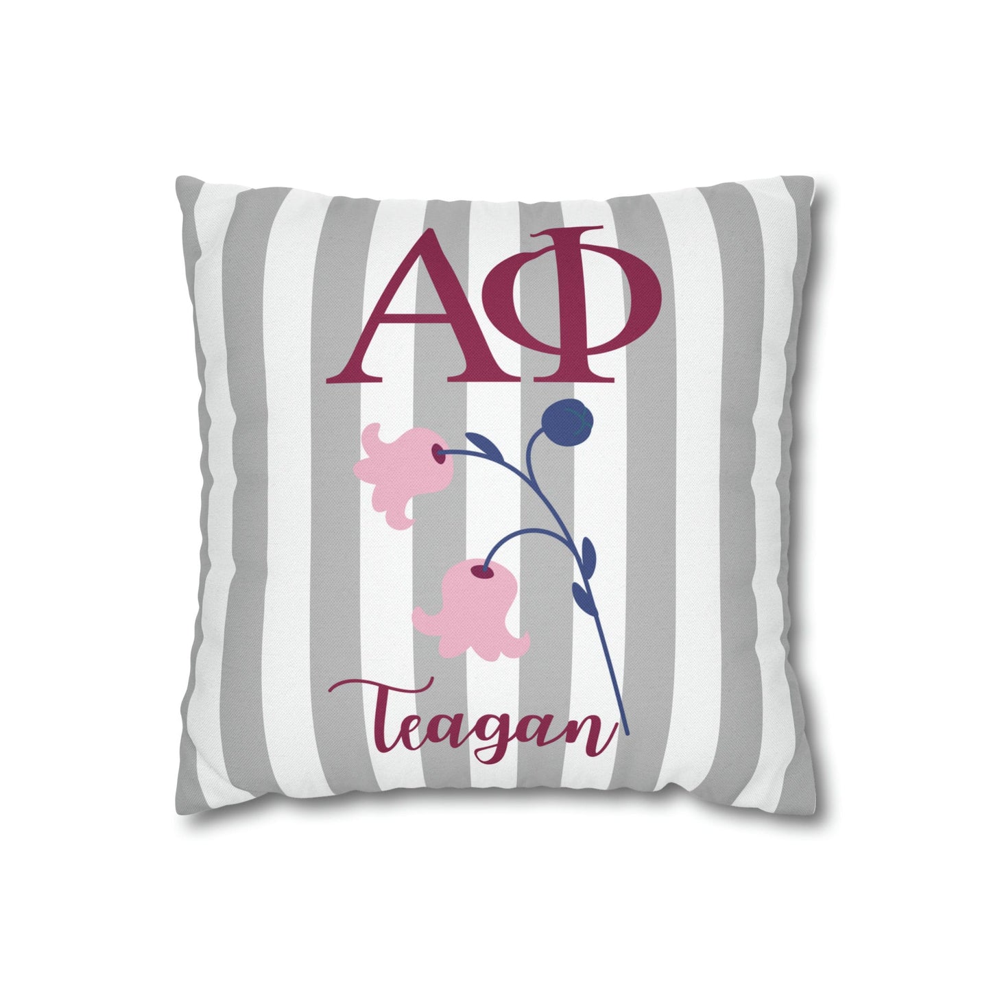 Personalized Alpha Phi Pillow Cover