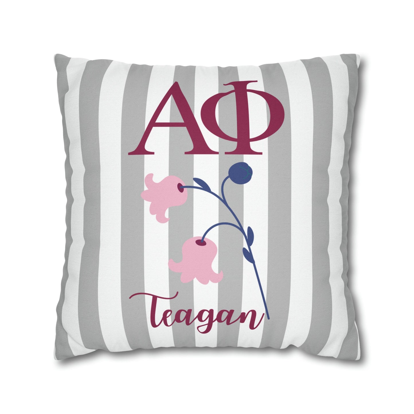 Personalized Alpha Phi Pillow Cover