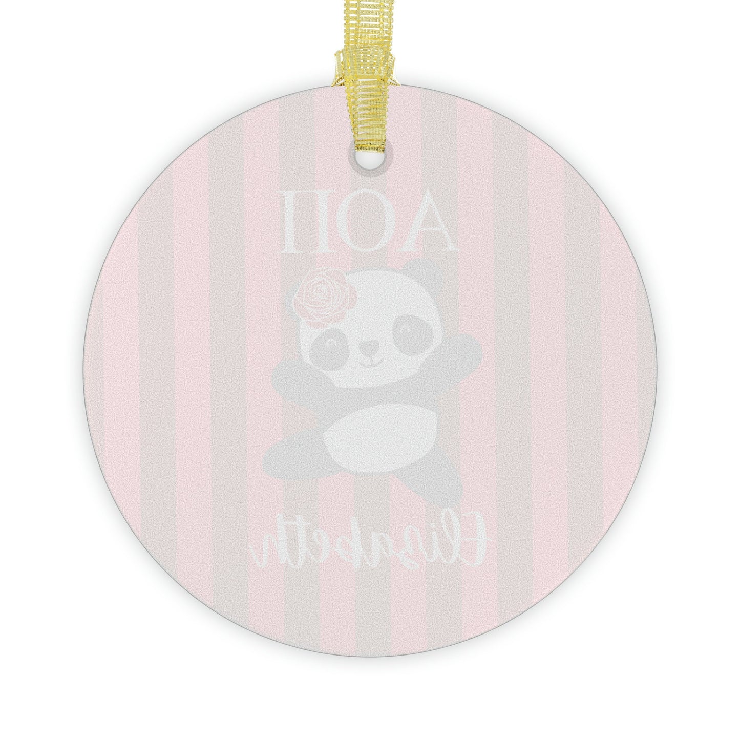 Personalized Alpha Omicron Pi Christmas Ornament