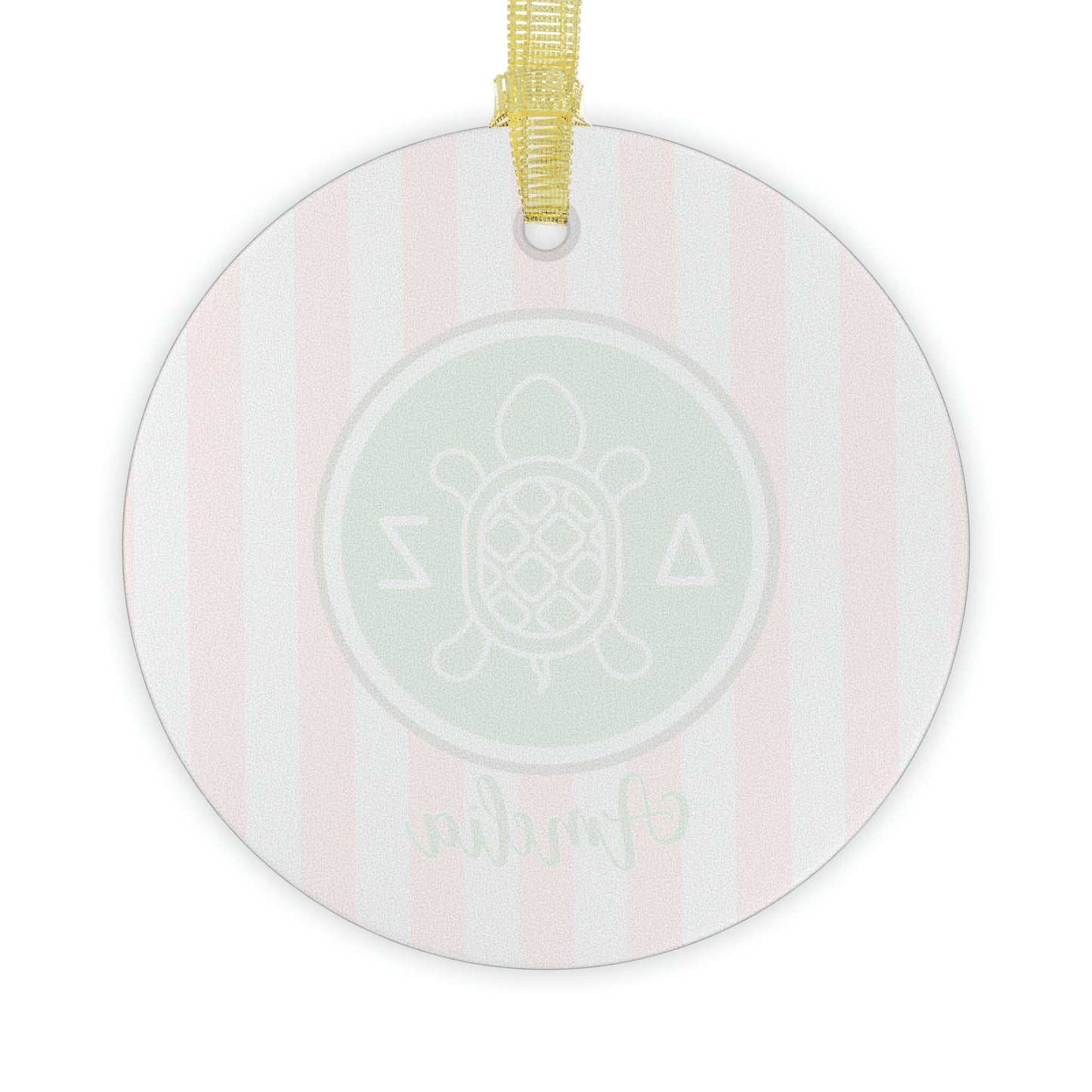 Personalized Delta Zeta Christmas Ornament