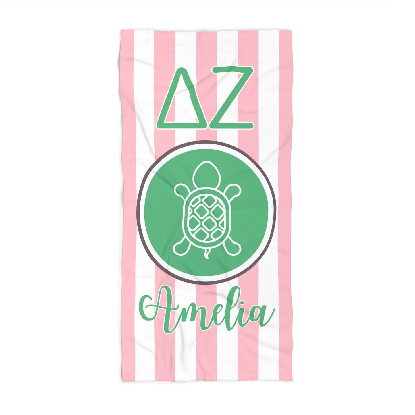 Personalized Delta Zeta Beach Towel