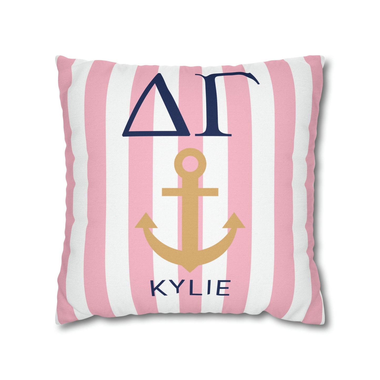 Personalized Delta Gamma Pillow Cover