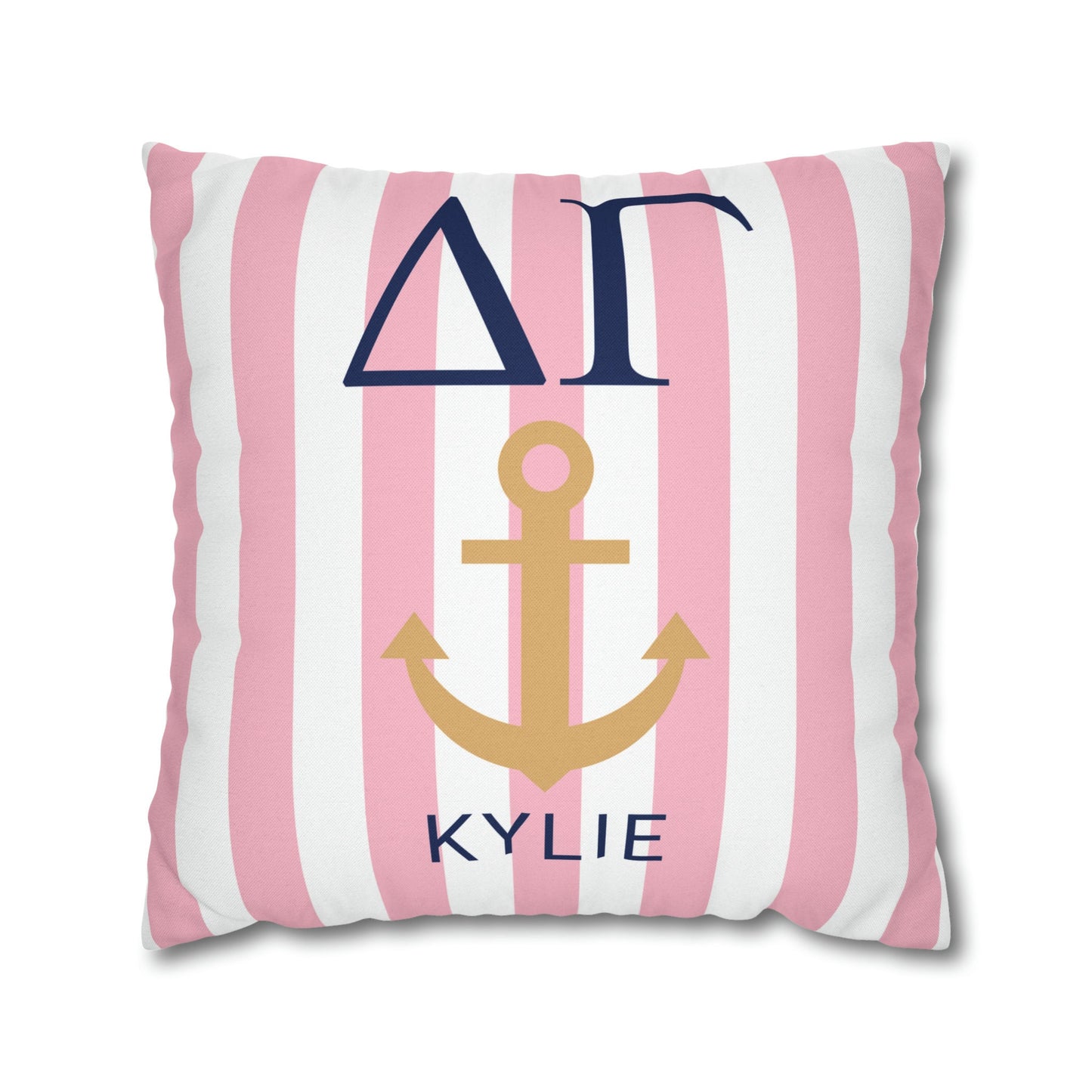 Personalized Delta Gamma Pillow Cover