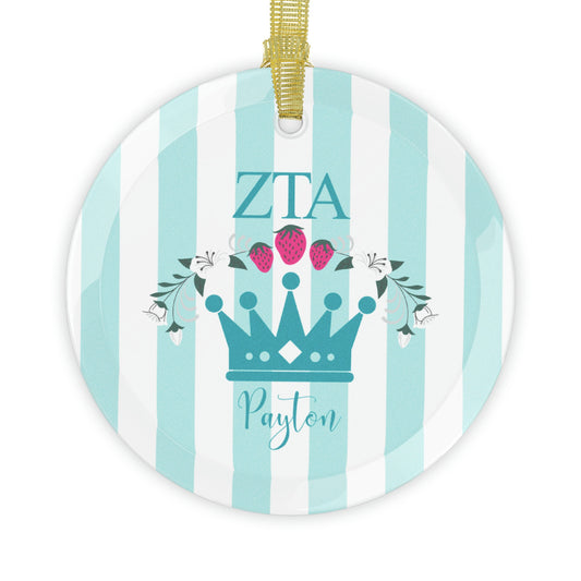 Personalized Zeta Tau Alpha Ornaments