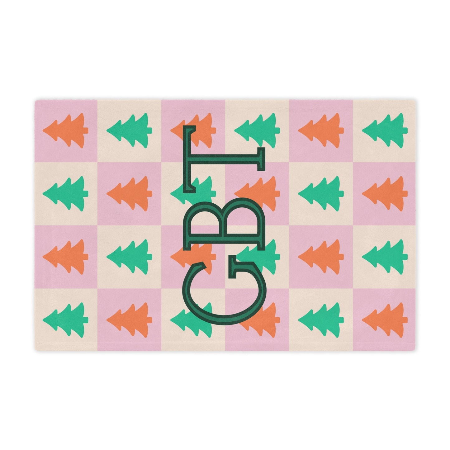 Personalized Monogram Christmas Blanket