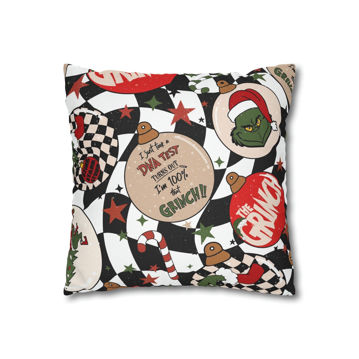 Grinch Throw Pillow Cover