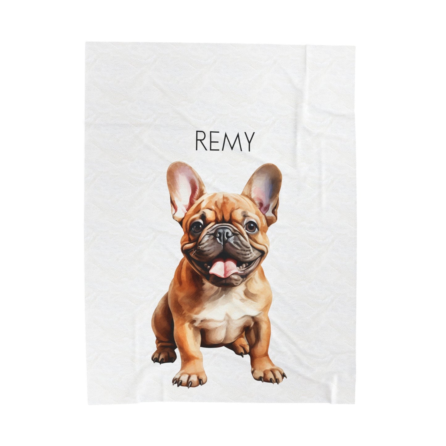 Personalized French Bulldog Blanket