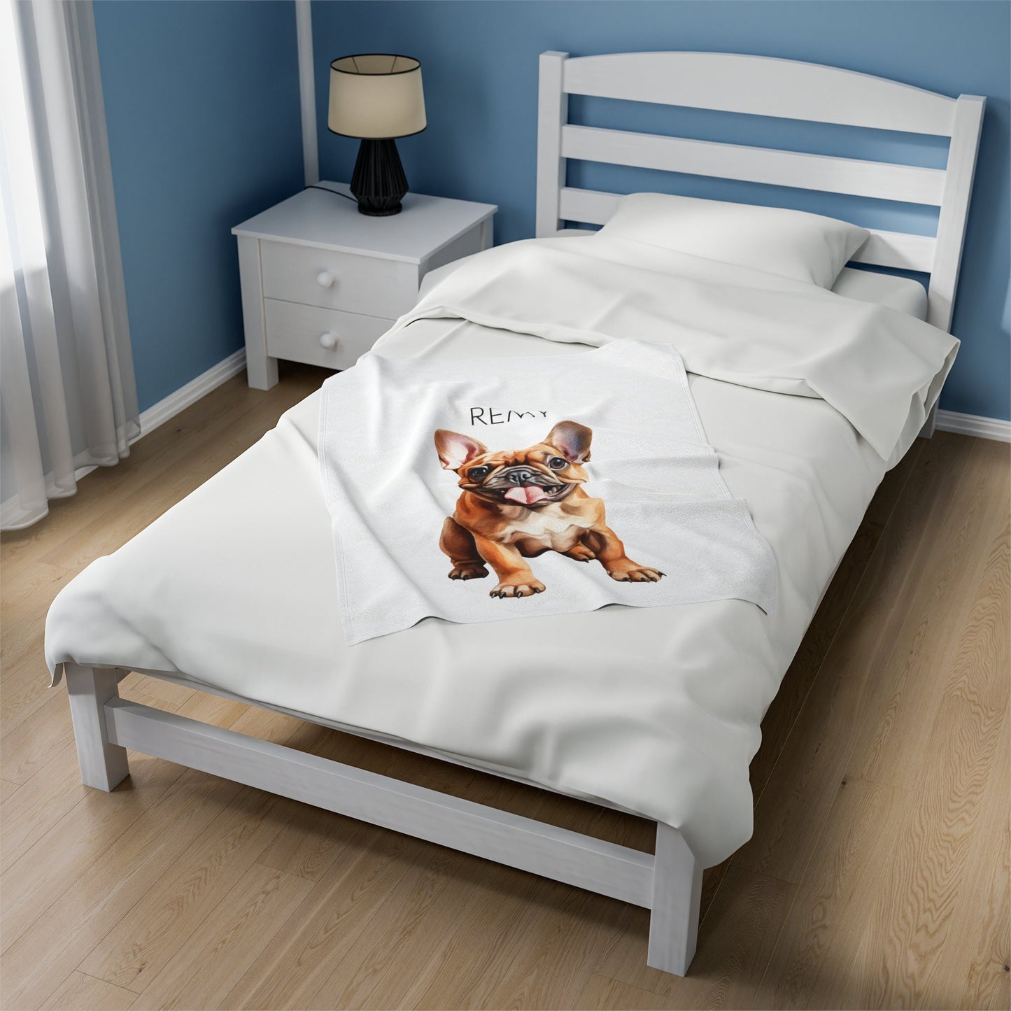 Personalized French Bulldog Blanket