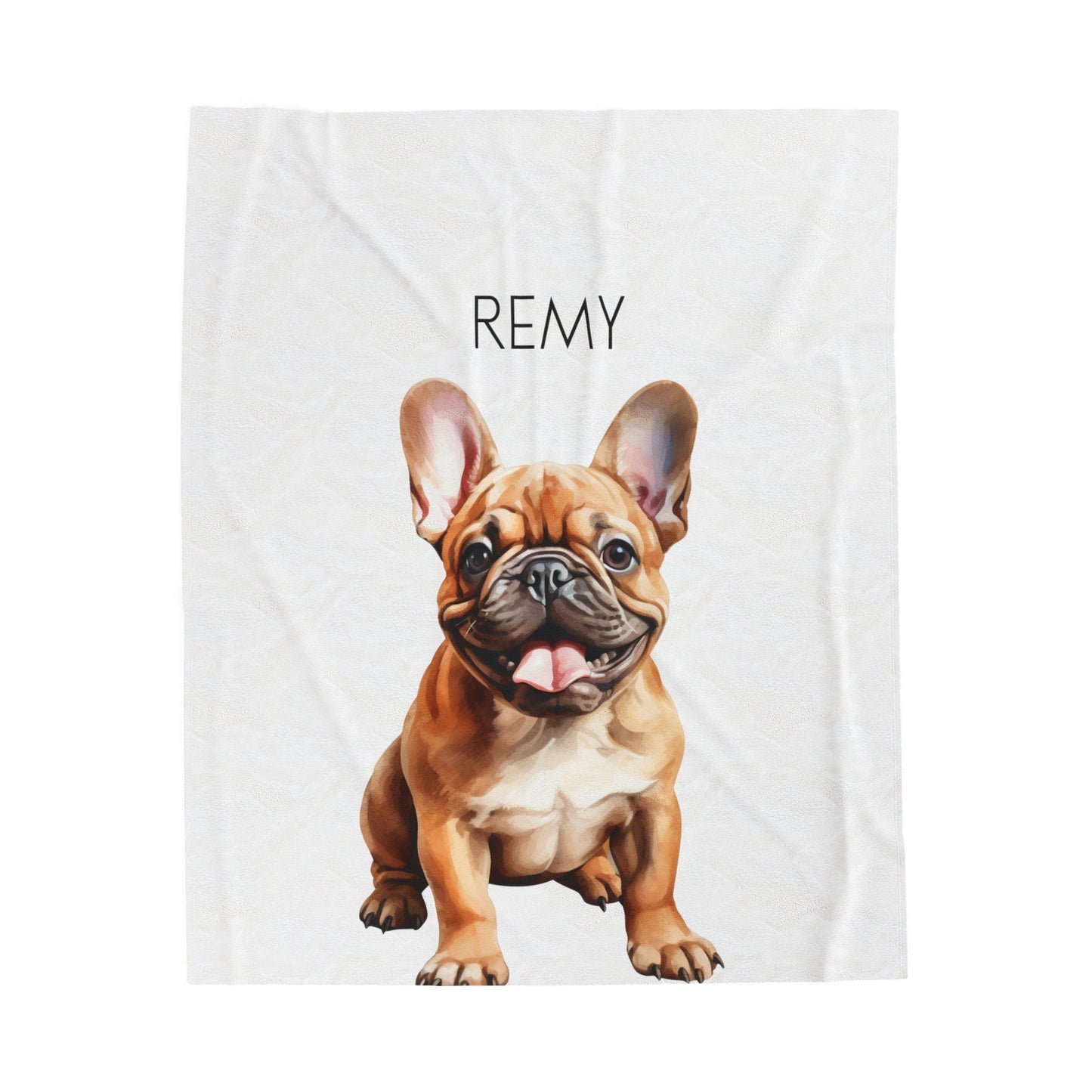 Personalized French Bulldog Blanket