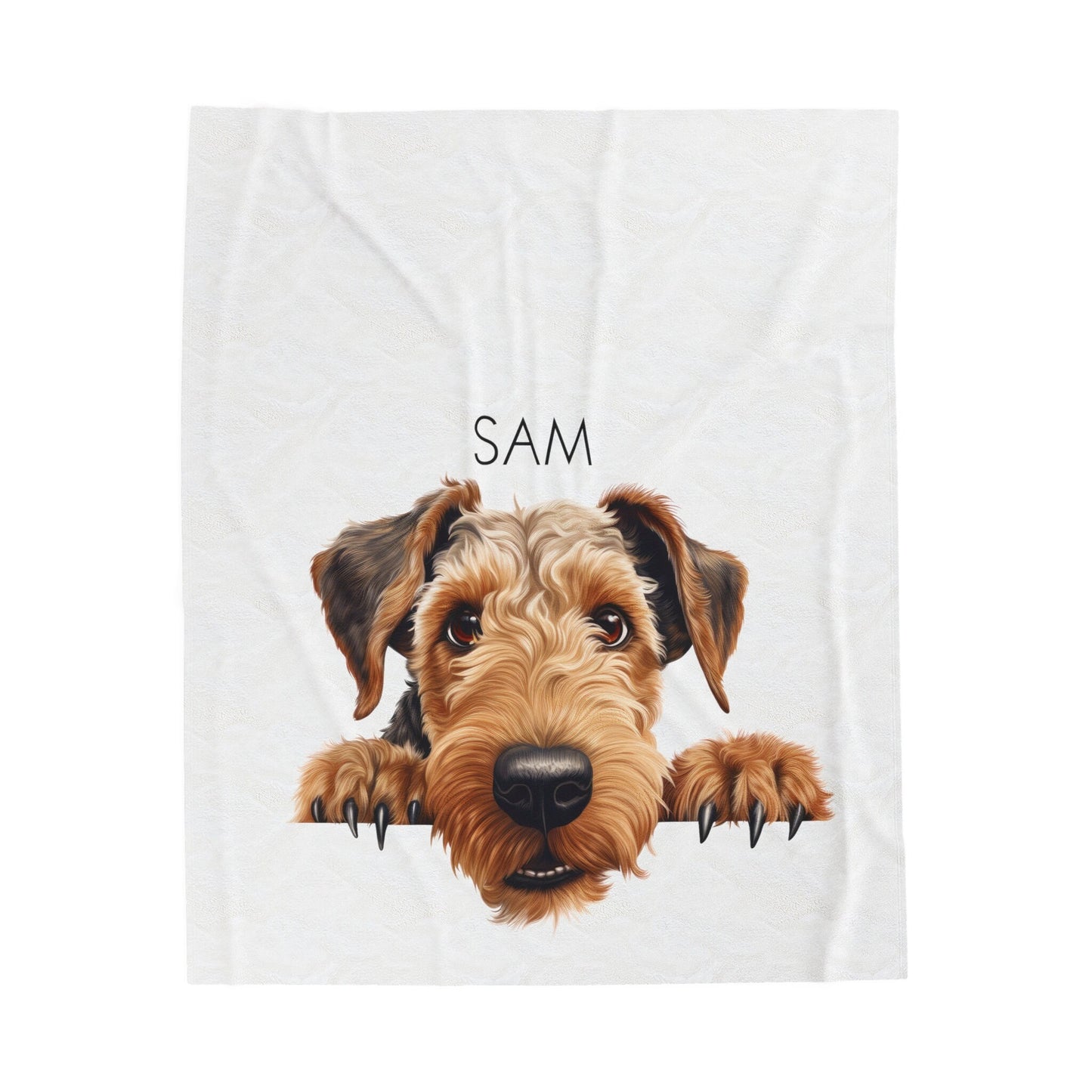 Personalized Airedale Terrier Dog Mom Blanket