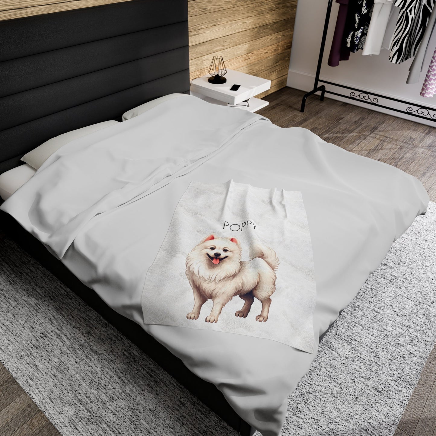 Personalized Pomeranian Dog blanket