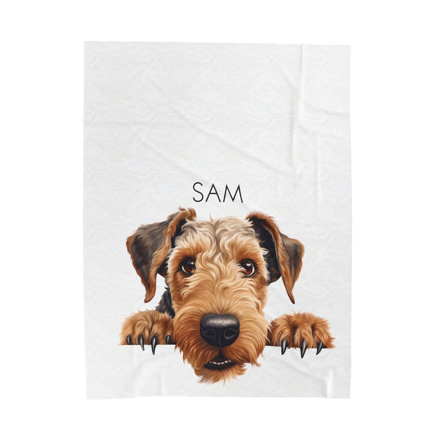 Personalized Airedale Terrier Dog Mom Blanket