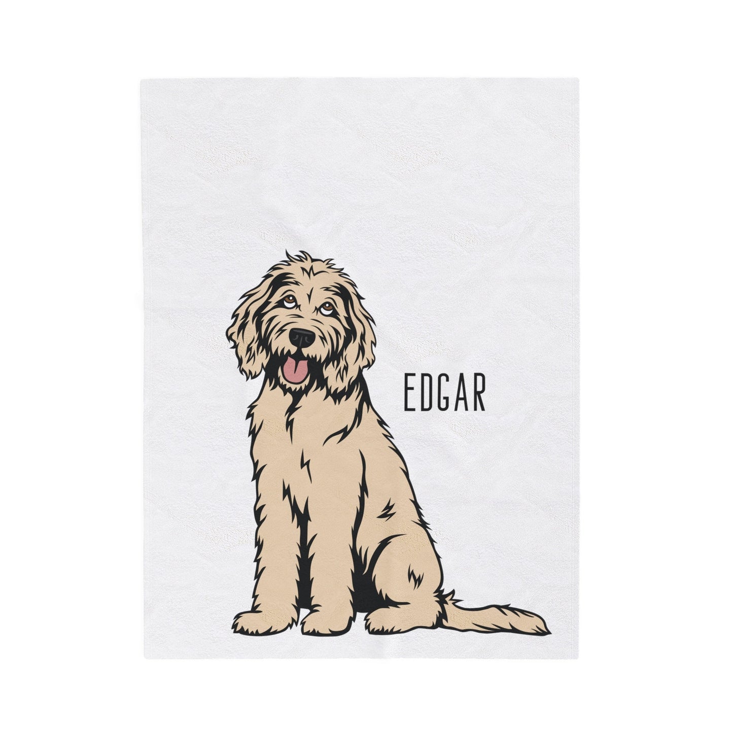 Personalized Goldendoodle Blanket