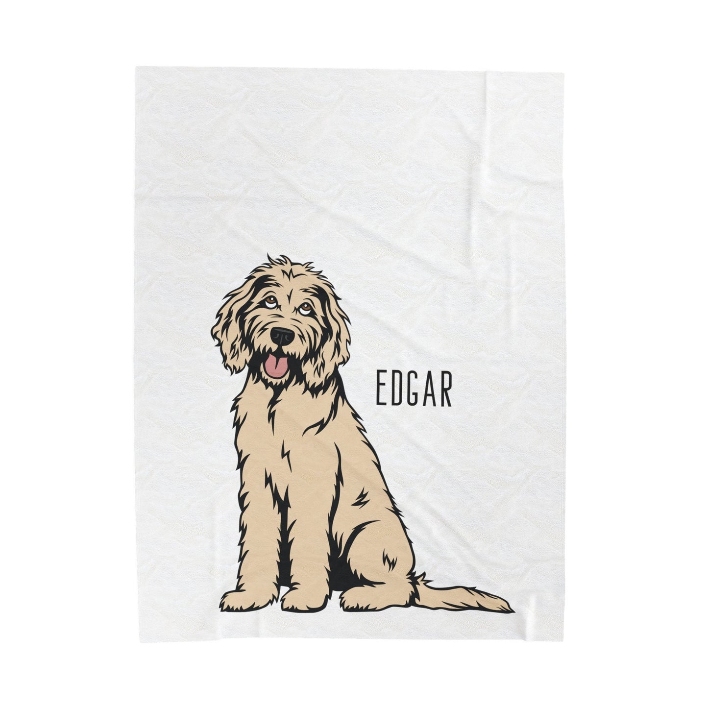 Personalized Goldendoodle Blanket