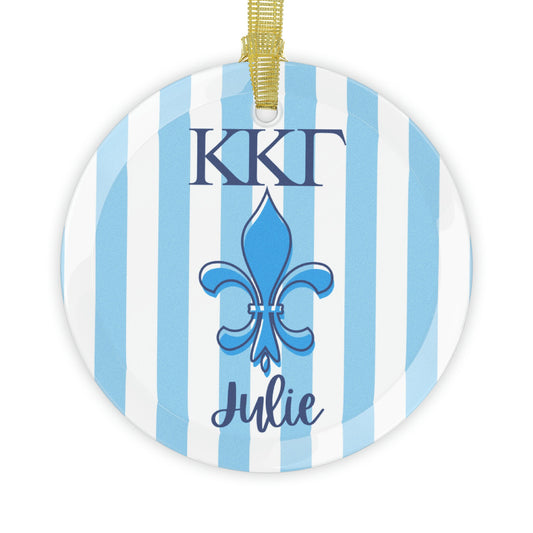 Personalized Kappa Kappa Gamma Christmas Ornament