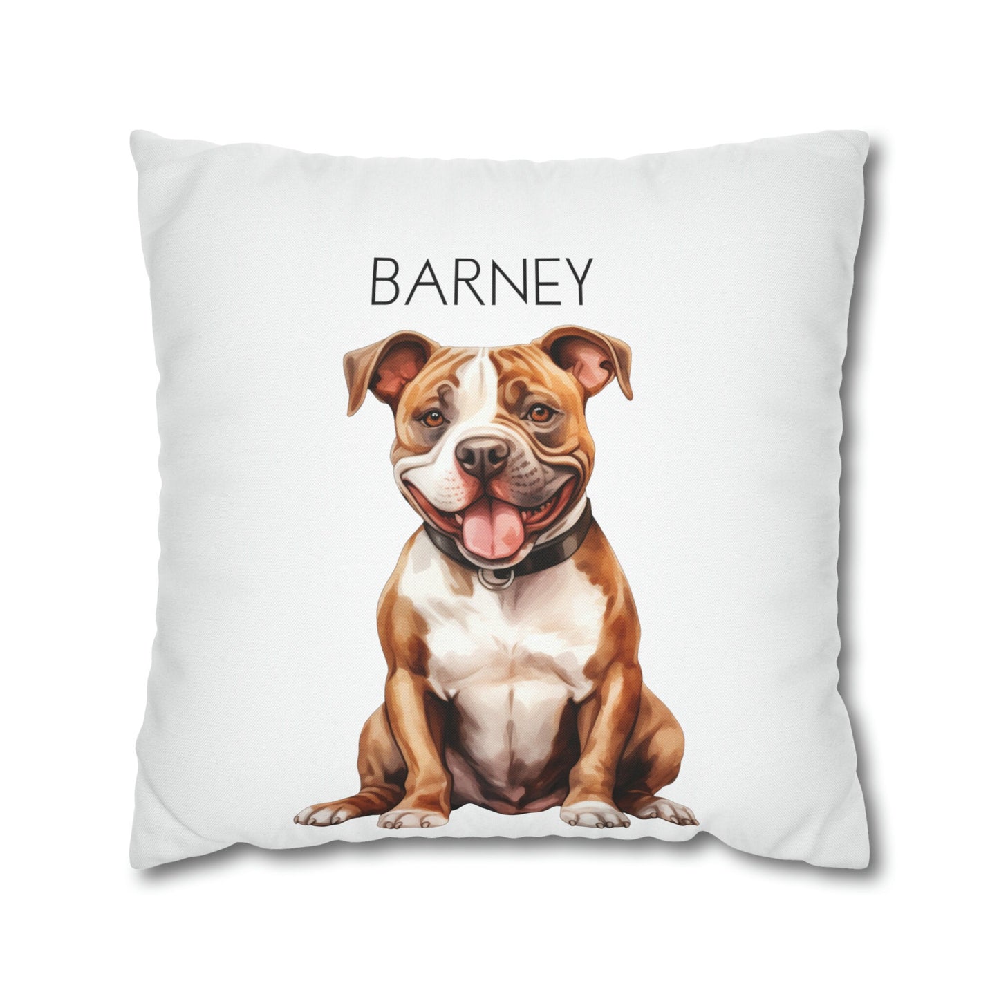 Personalized Pitbull Pillow Cover