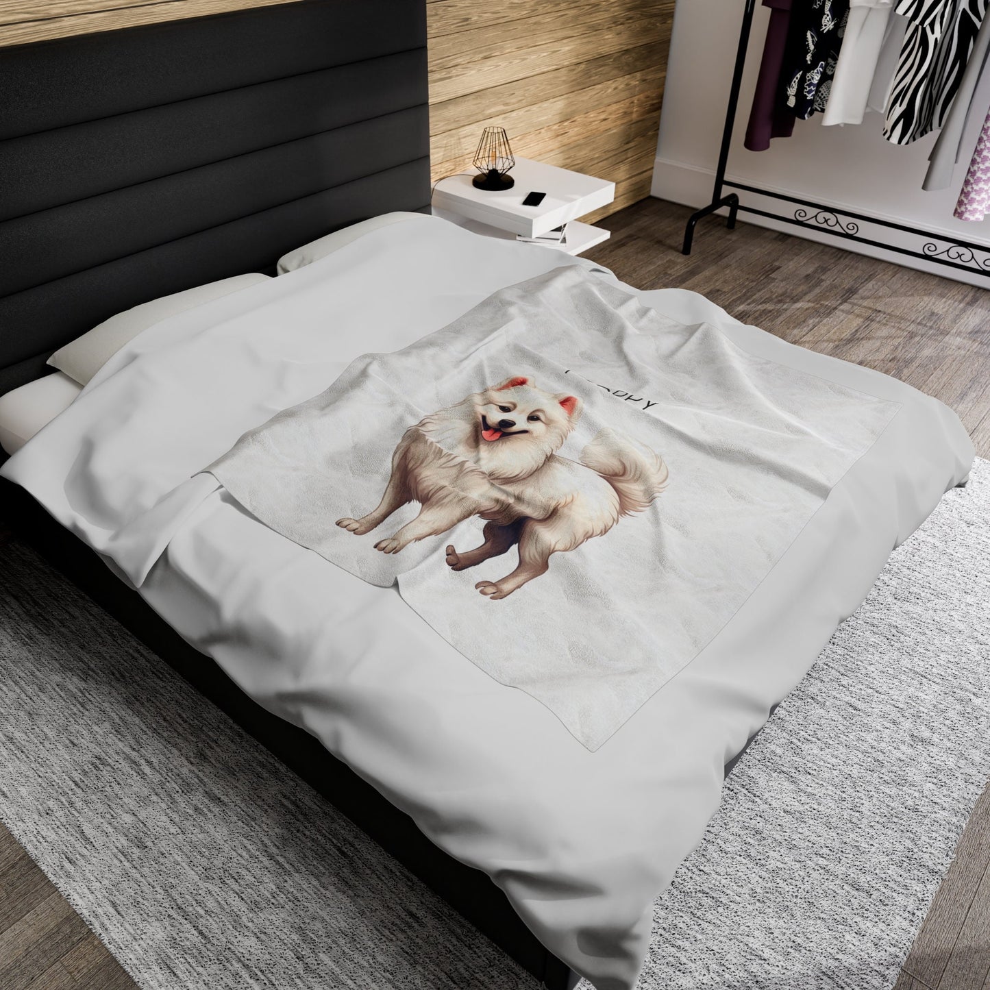 Personalized Pomeranian Dog blanket