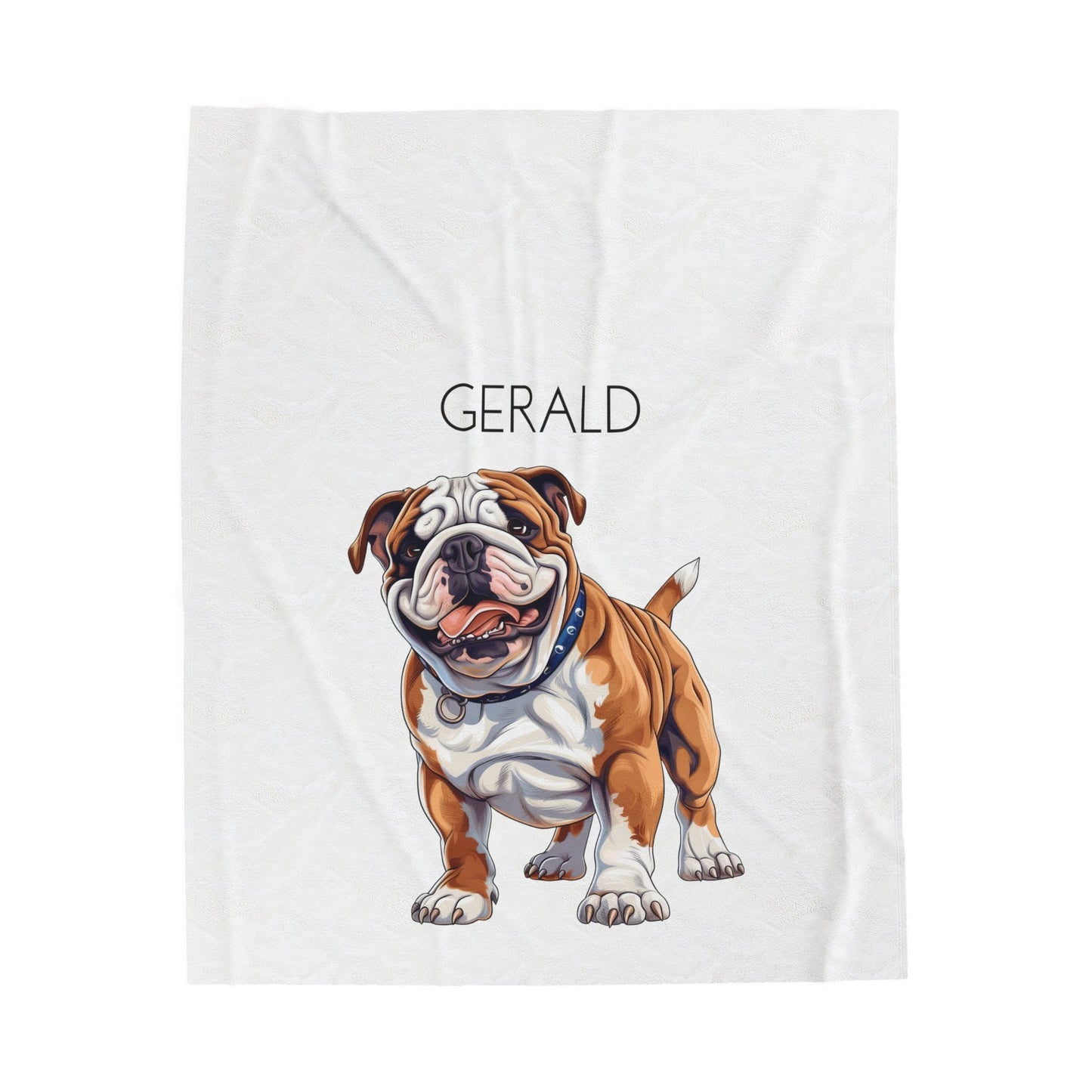 Personalized English Bulldog Blanket