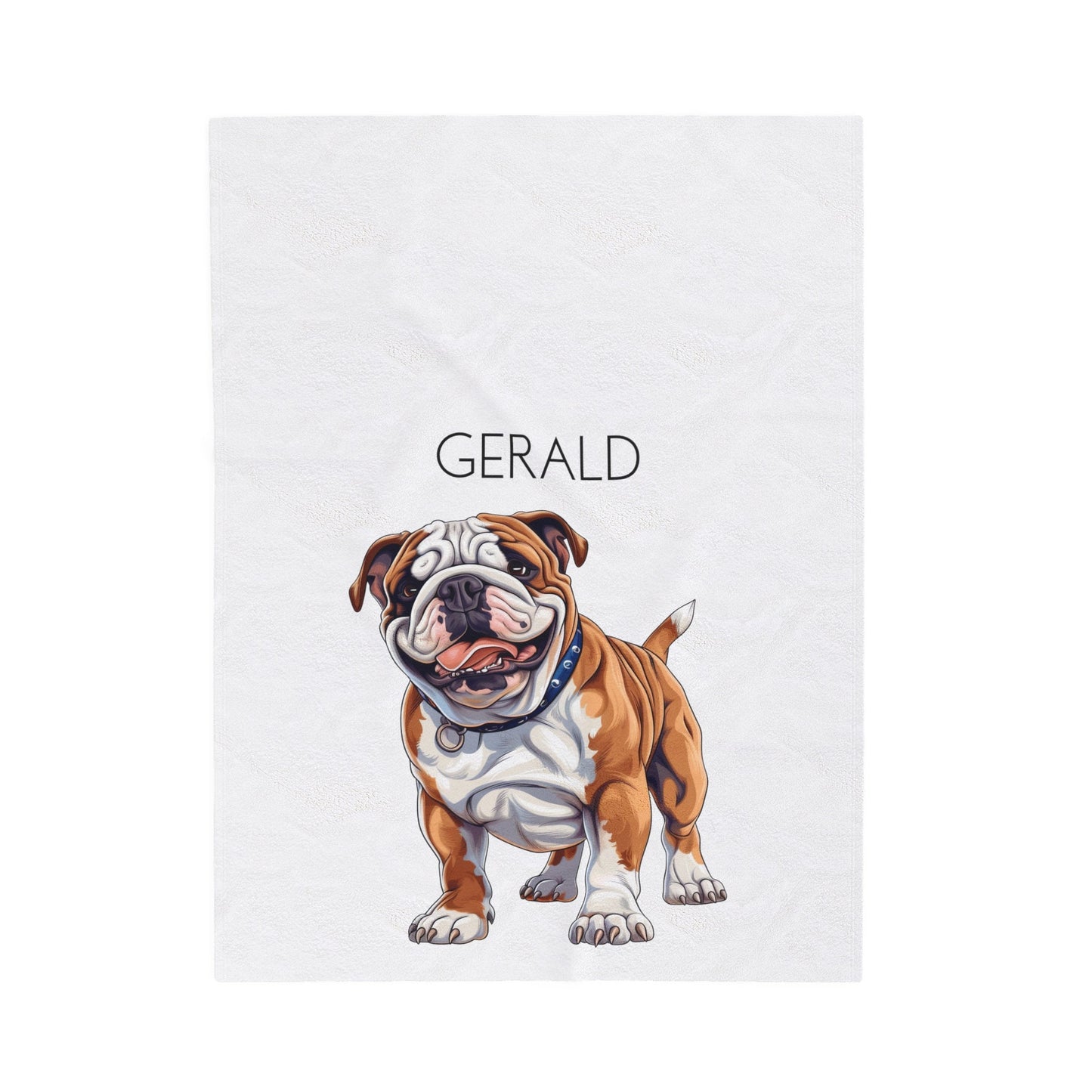 Personalized English Bulldog Blanket