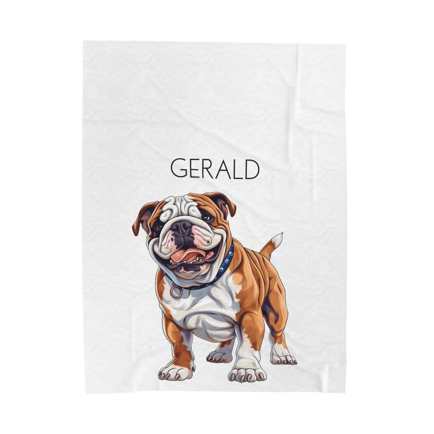 Personalized English Bulldog Blanket