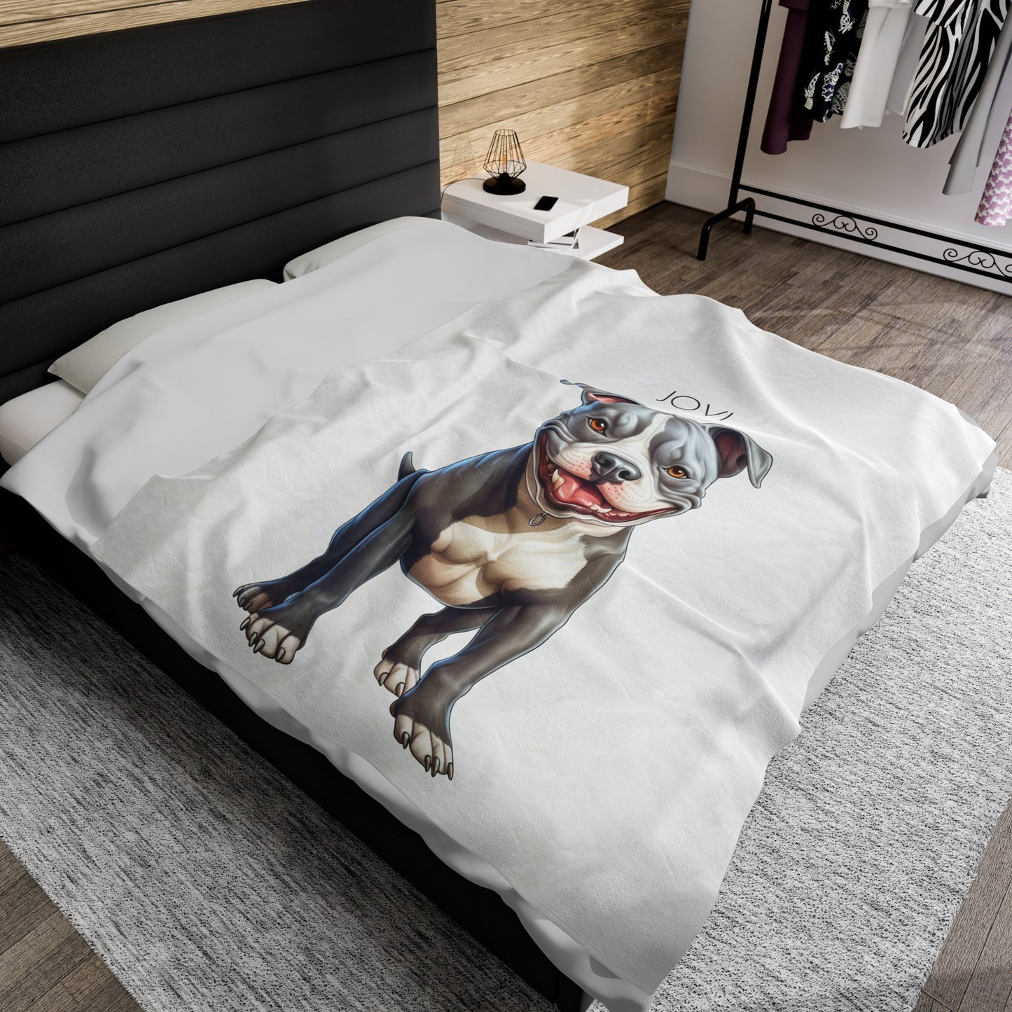 Personalized Pitbull Blanket