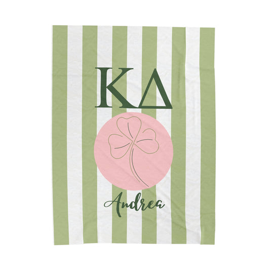 Personalized Kappa Delta Sorority Blanket