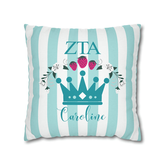 Personalized Zeta Tau Alpha Pillow Cover