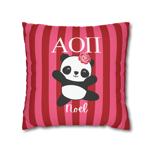 Personalized Alpha Omicron Pi Pillow Cover