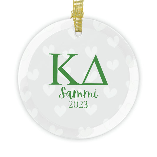 Personalized Kappa Delta Ornament