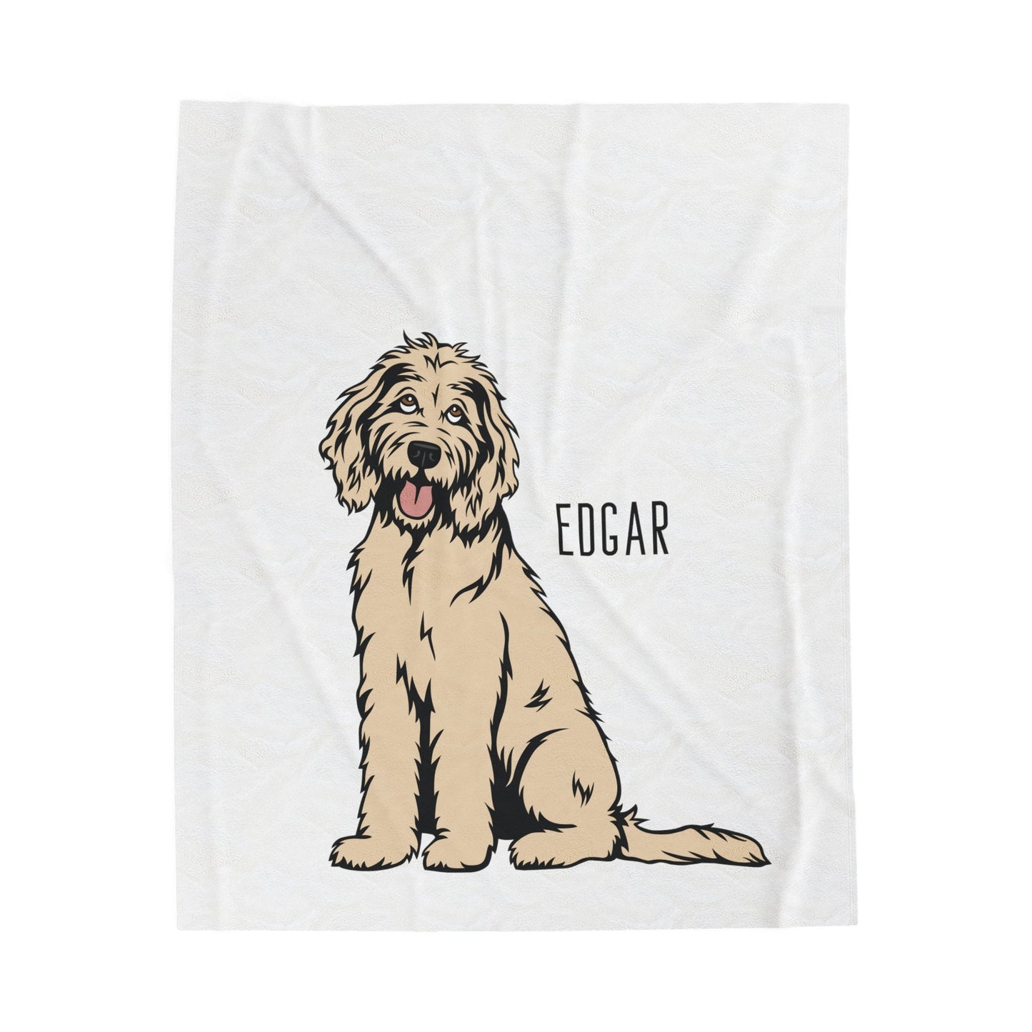 Personalized Goldendoodle Blanket