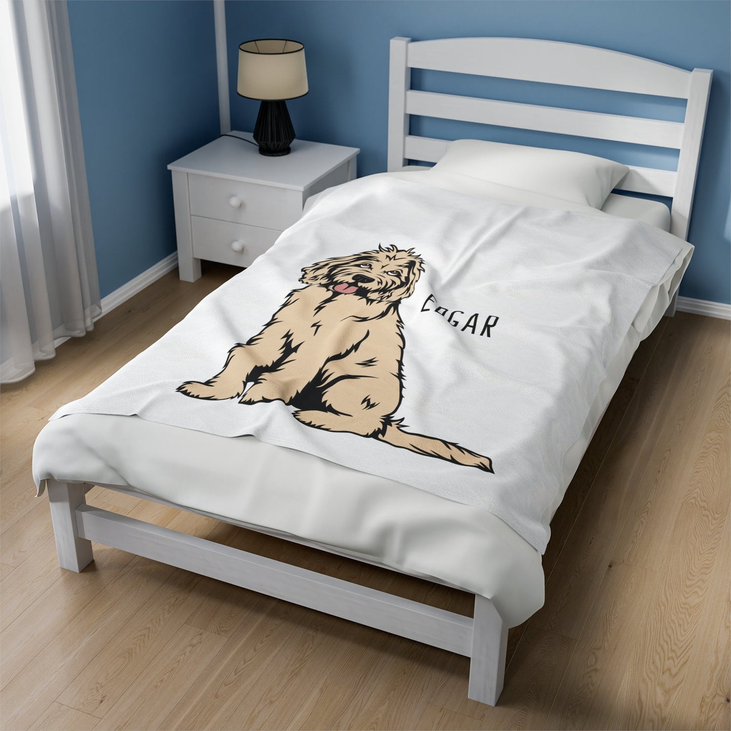 Personalized Goldendoodle Blanket