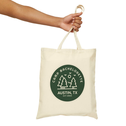 Personalized Camp Bachelorette Tote Bag