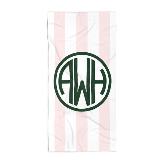 Personalized Monogram Beach Towel