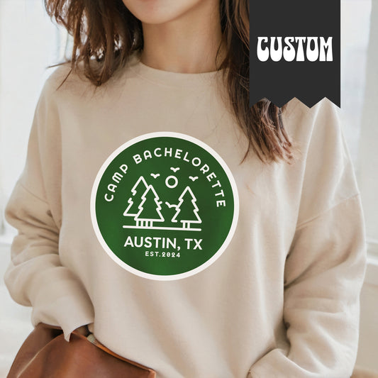 Personalized Camp Bachelorette Sweatshirt