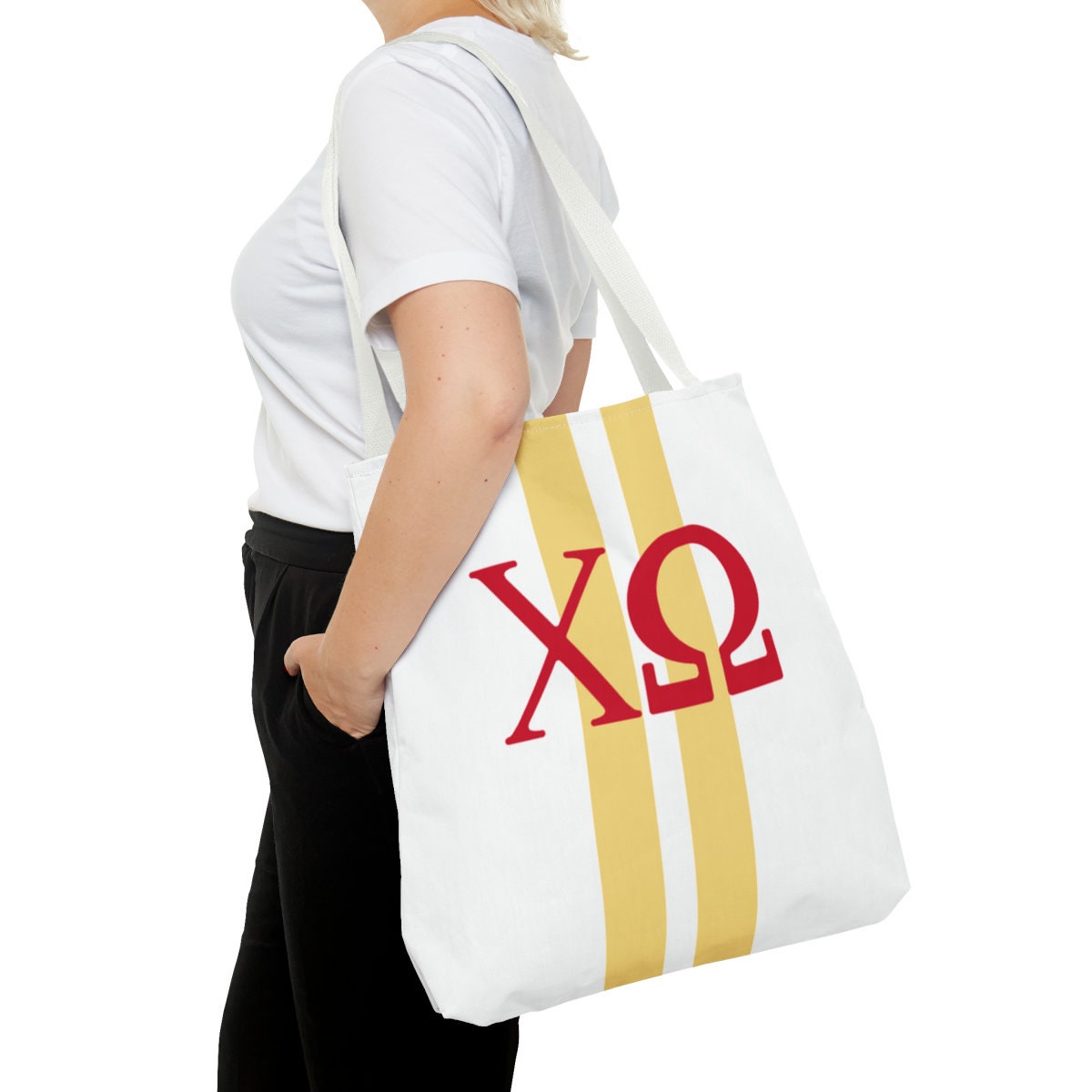 Personalized Chi Omega Tote Bag