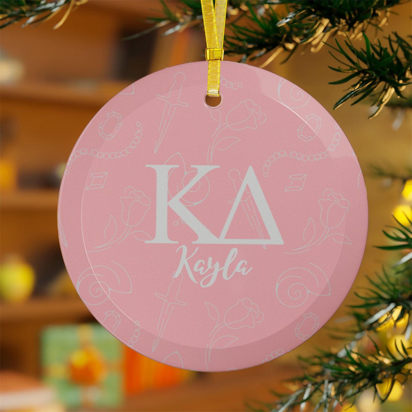 Personalized Kappa Delta Ornament