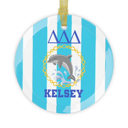 Personalized Tri Delta Ornament