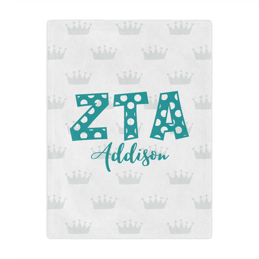 Personalized Zeta Tau Alpha Blanket