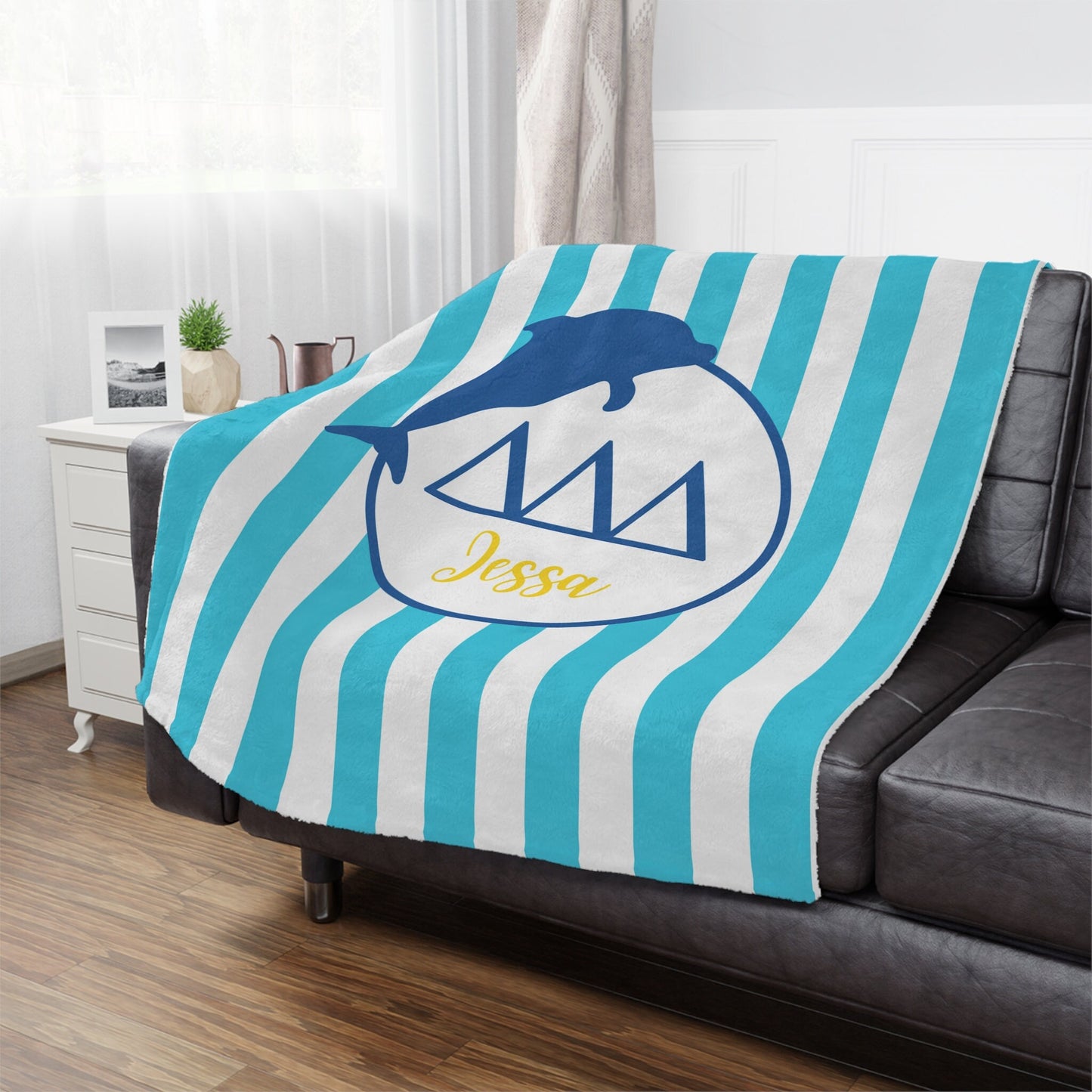 Personalized Tri Delta Blanket