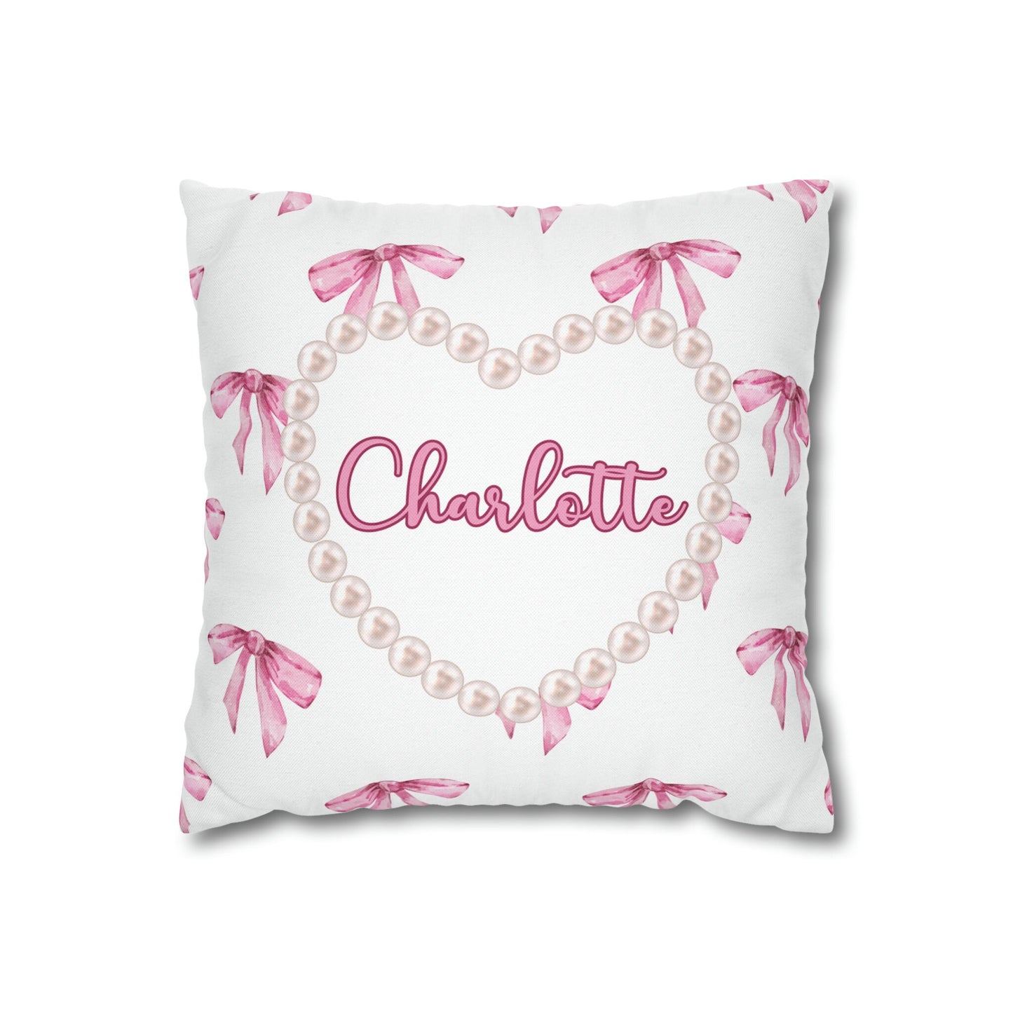 Personalized Coquette Pillow Cover