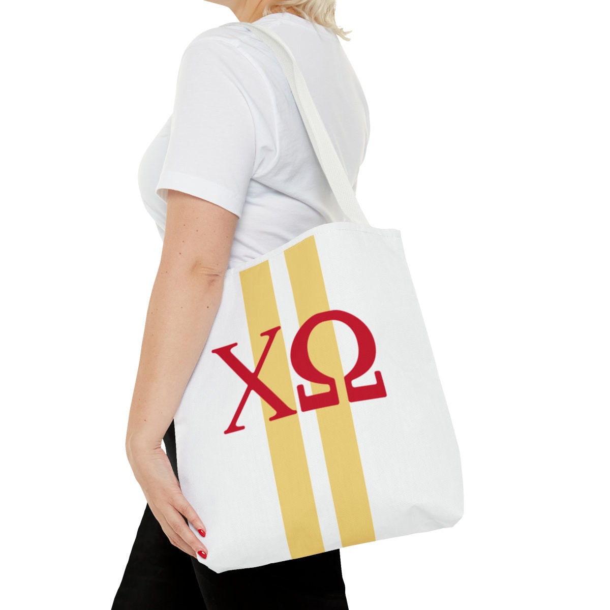 Personalized Chi Omega Tote Bag