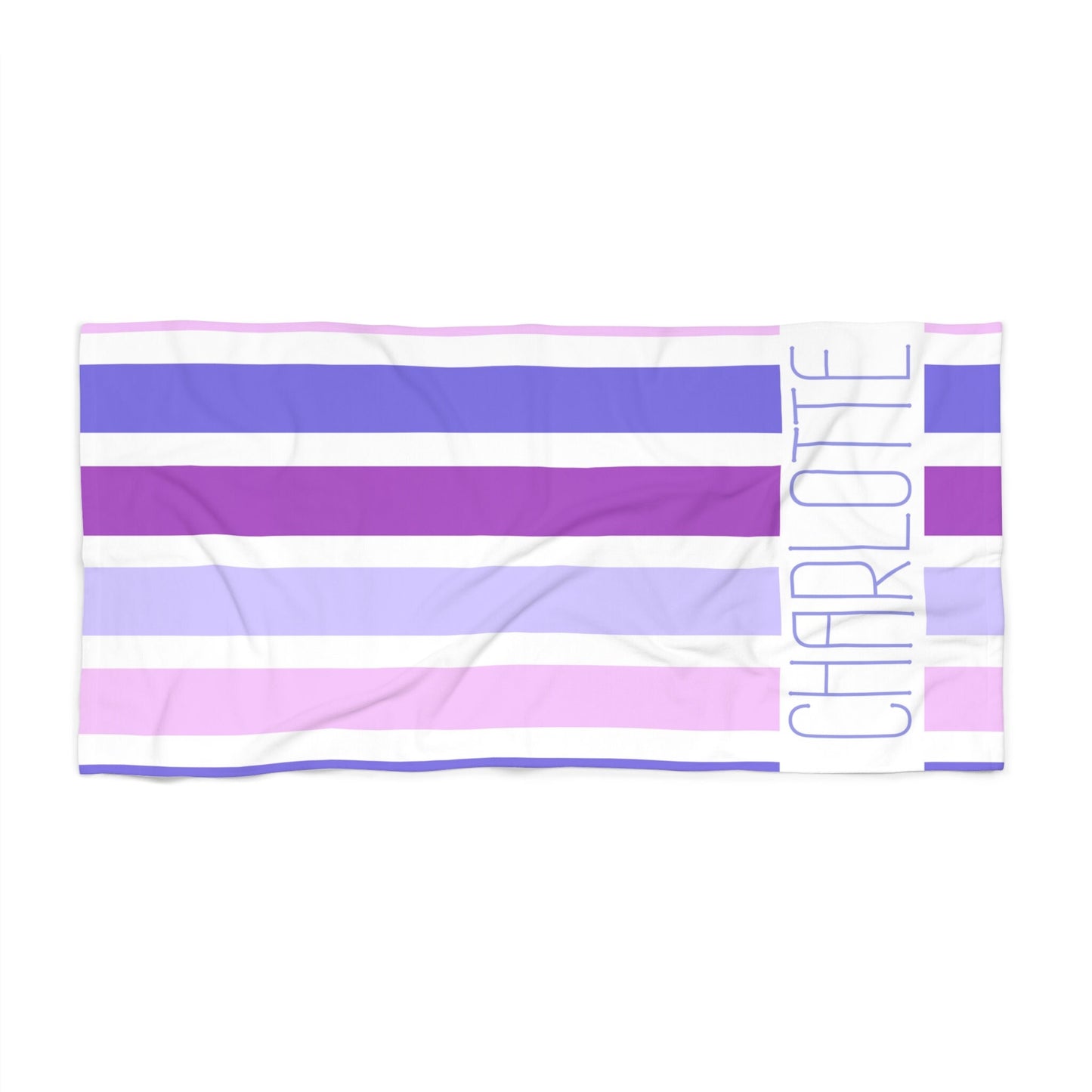 Personalized Striped Beach Towel