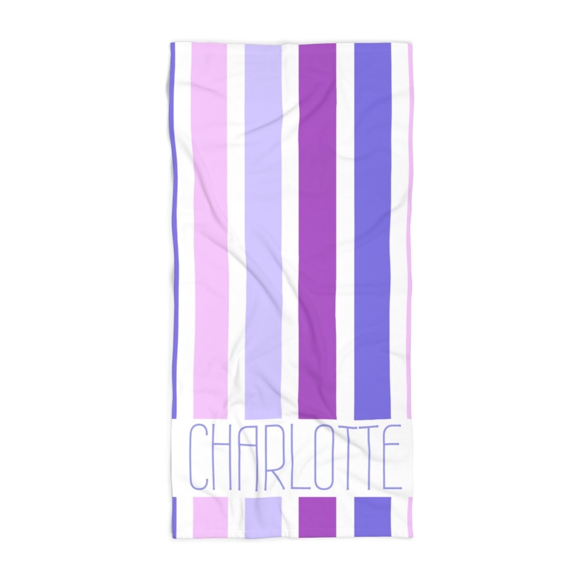 Personalized Striped Beach Towel