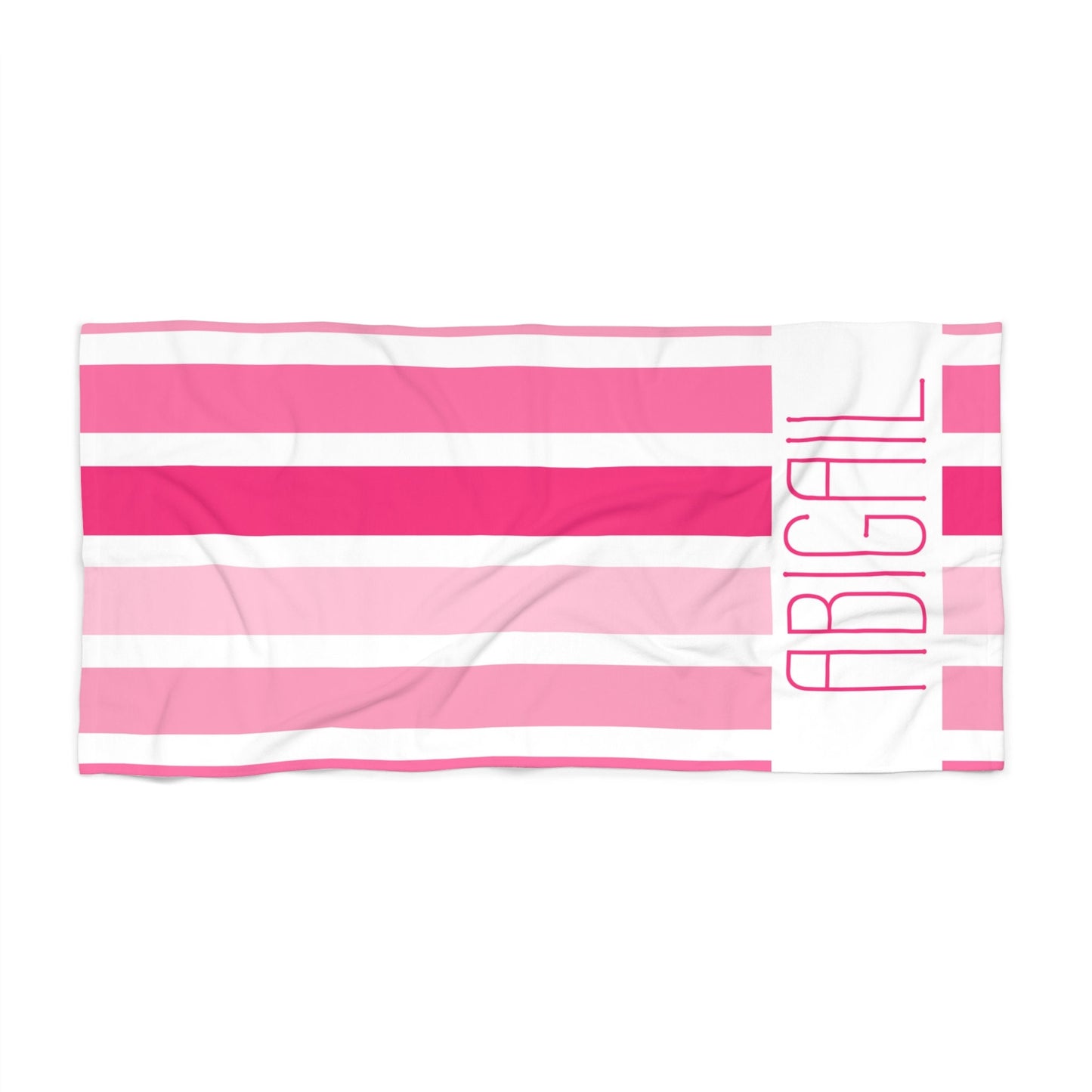 Personalized Striped Beach Towel